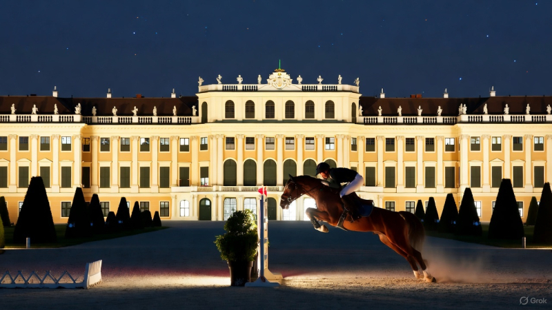 Equine show jumper medicine